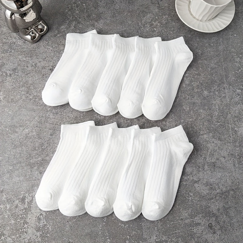 10 Pairs Lightweight Low Cut Ankle Socks Women's Stockings