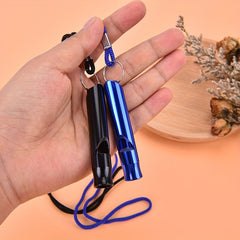 Aluminum Alloy Survival Whistle with Rope