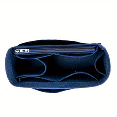 Pocket Organizer Insert Bag Felt Cloth Zipper Cosmetic Storage Bag