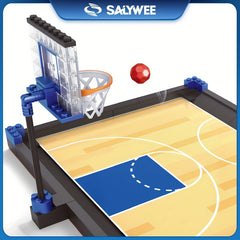 SALYWEE Basketball Court Building Block Model DIY Set Table