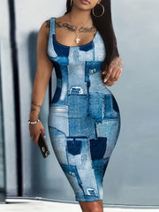 Sexy Sleeveless Bodycon Dress for Women