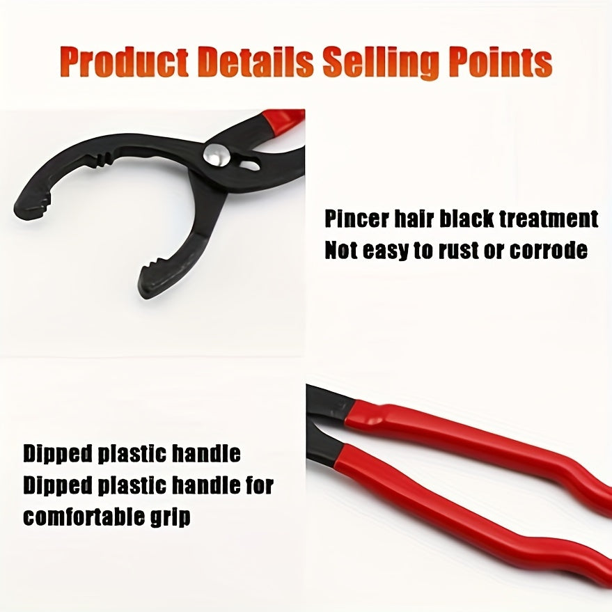 Long Handle Filter Plier Universal Adjustable Filter Wrench For Motorcycle