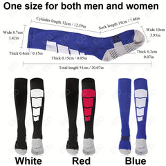 Men's Knee High Sport Socks Breathable Athletic Socks