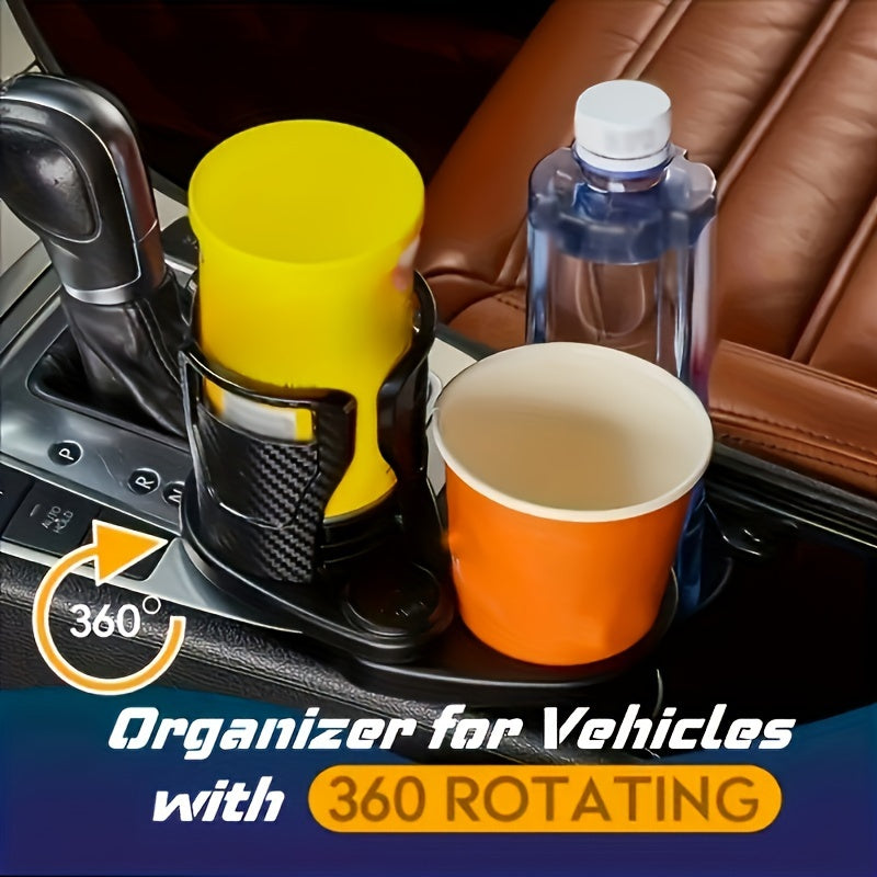 Car Cup Holder Expander With Adjustable Base Multifunctional