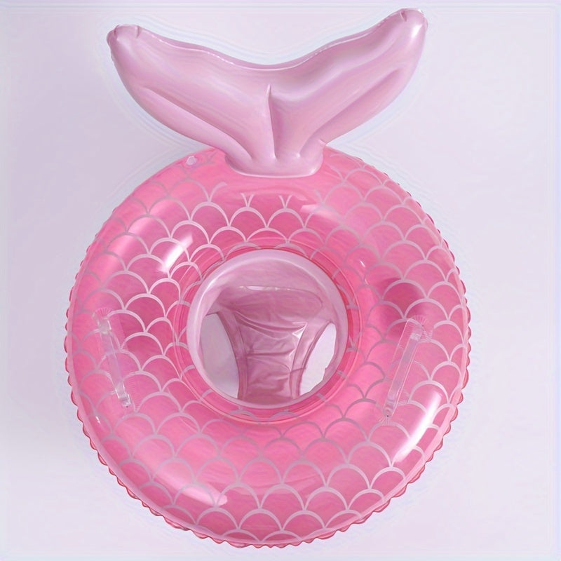 Mermaid Swimming Ring with Handle - Swimming Float with Seat