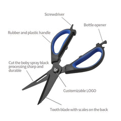 ATISEN Stainless Steel Fishing Shears for Maw Bottles Line Shrimp