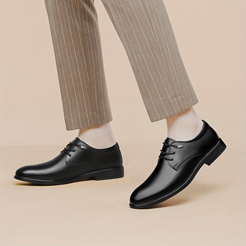 Men's Leather Derby Shoes Wear resistant Non Slip Dress Shoes