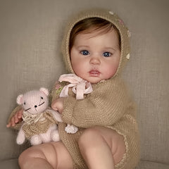 NPK 20" Fabric Body Doll with 3D Skin, Painting, Visi