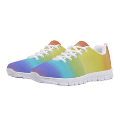 Women's Breathable Knit Sneakers Lace Up Outdoor Shoes