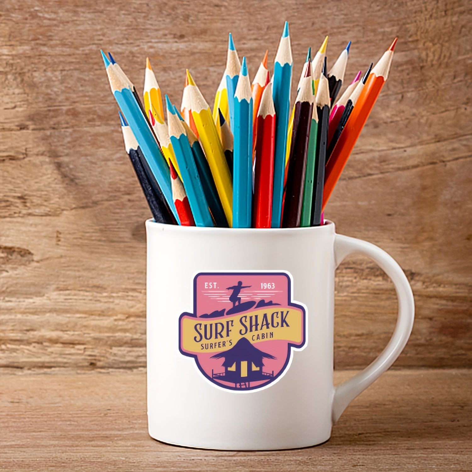 50pcs 70s Retro Vinyl Stickers for Laptops Water Bottles Computers