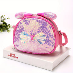 Kids Sequin Bow Crossbody Bag for Girls