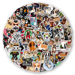 103pcs Mixed Dog Laptop Stickers Waterproof Dog Decals Pack Water Bottles