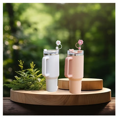 Flower Shaped Silicone Straw Cover Reusable Stopper Dustproof Leakproof Plugs