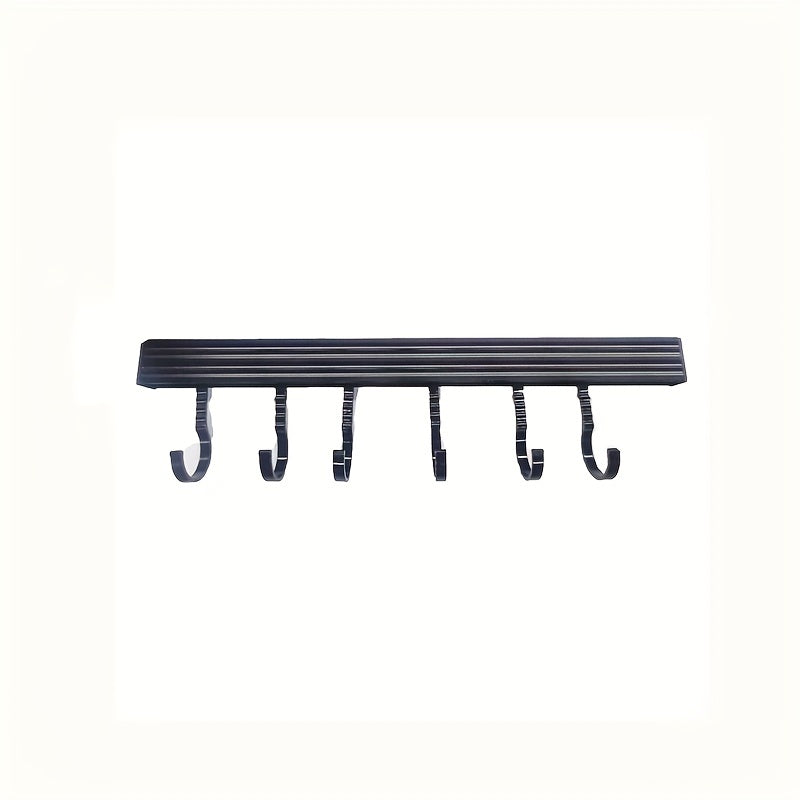 1pc Punching Kitchen Hook Rack Wall mounted Hanging Rod Rack
