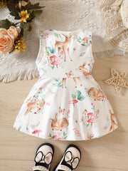 European & American Baby Girls Fawn Dress