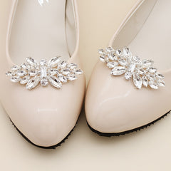 Rhinestone Shoe Clips DIY Floral Shoe Buckle Wedding Party