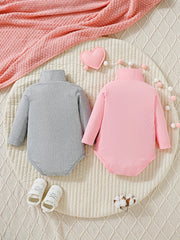 Unisex Turtleneck Long Sleeve Romper