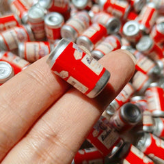 Set of 5 Mini Beer Can Accessories for Dollhouse in Various Colors
