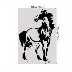 Plastic Horse & Wolf Stencils for Painting, Home Decor Craft Project