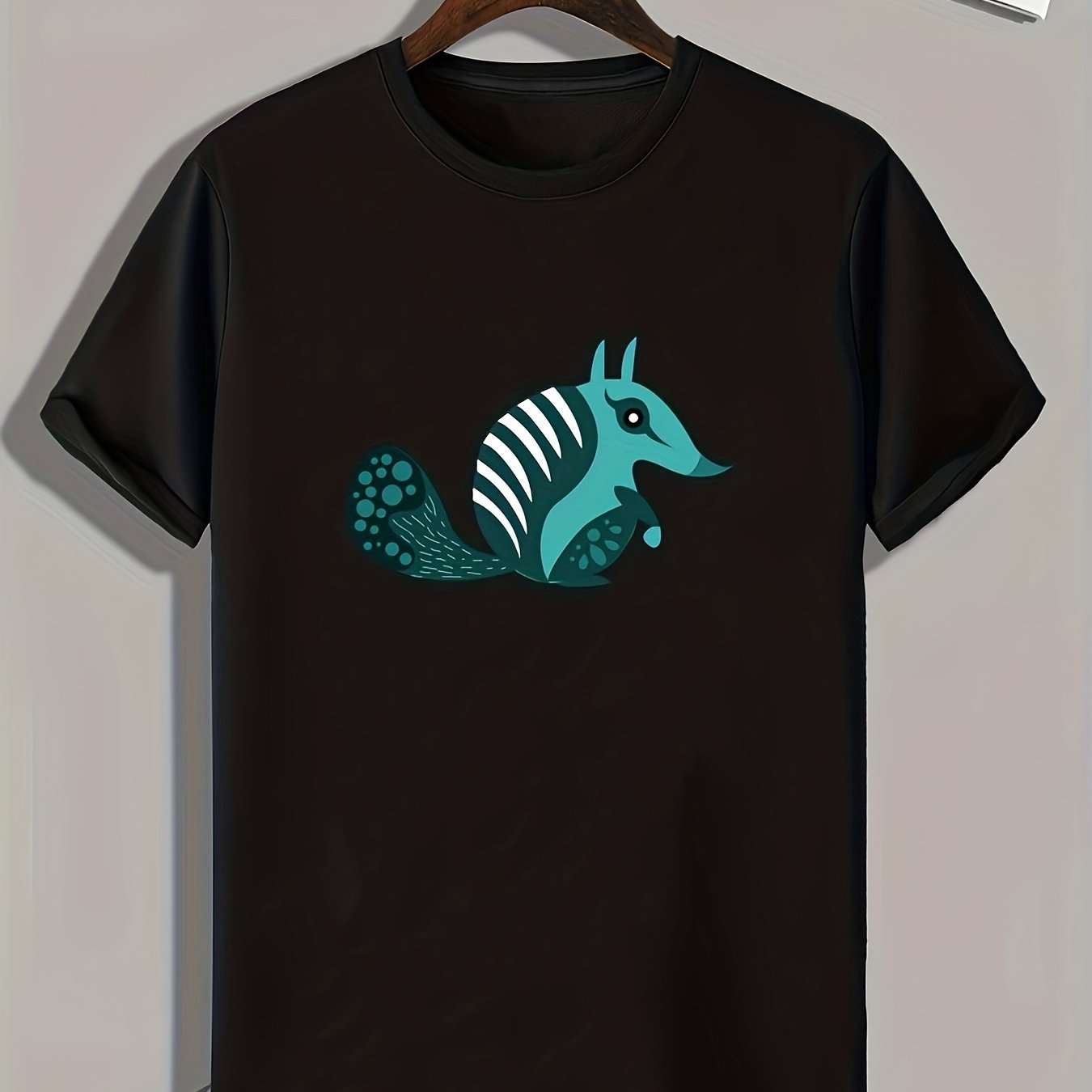 Men's Animal Print Graphic T-shirt for Summer