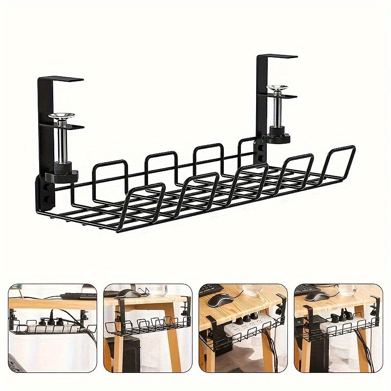 Under Desk Cable Organizer Tray | Efficient Workspace Upgrade