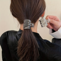 2pcs Metal Hair Claw Ponytail Holder Shark Claw Hair Accessories