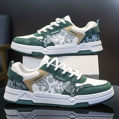 Men's Low Top Lace Up Skate Shoes Wear resistant Non Slip Sneakers