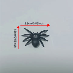 20pcs Halloween Glow Dark Spiders Plastic Toys Props