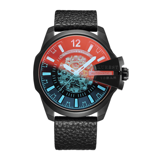 KUERST Mechanical Watch Hollow Pointer Glow Wrist Watch