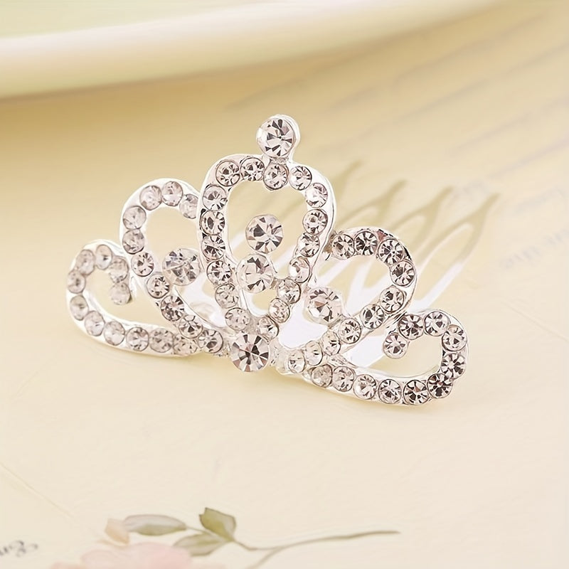 Crown Hair Comb Decorative Hair Accessories for Girls