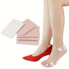 2pcs Self-adhesive Velvet Foot Pads Heel Protectors Insole