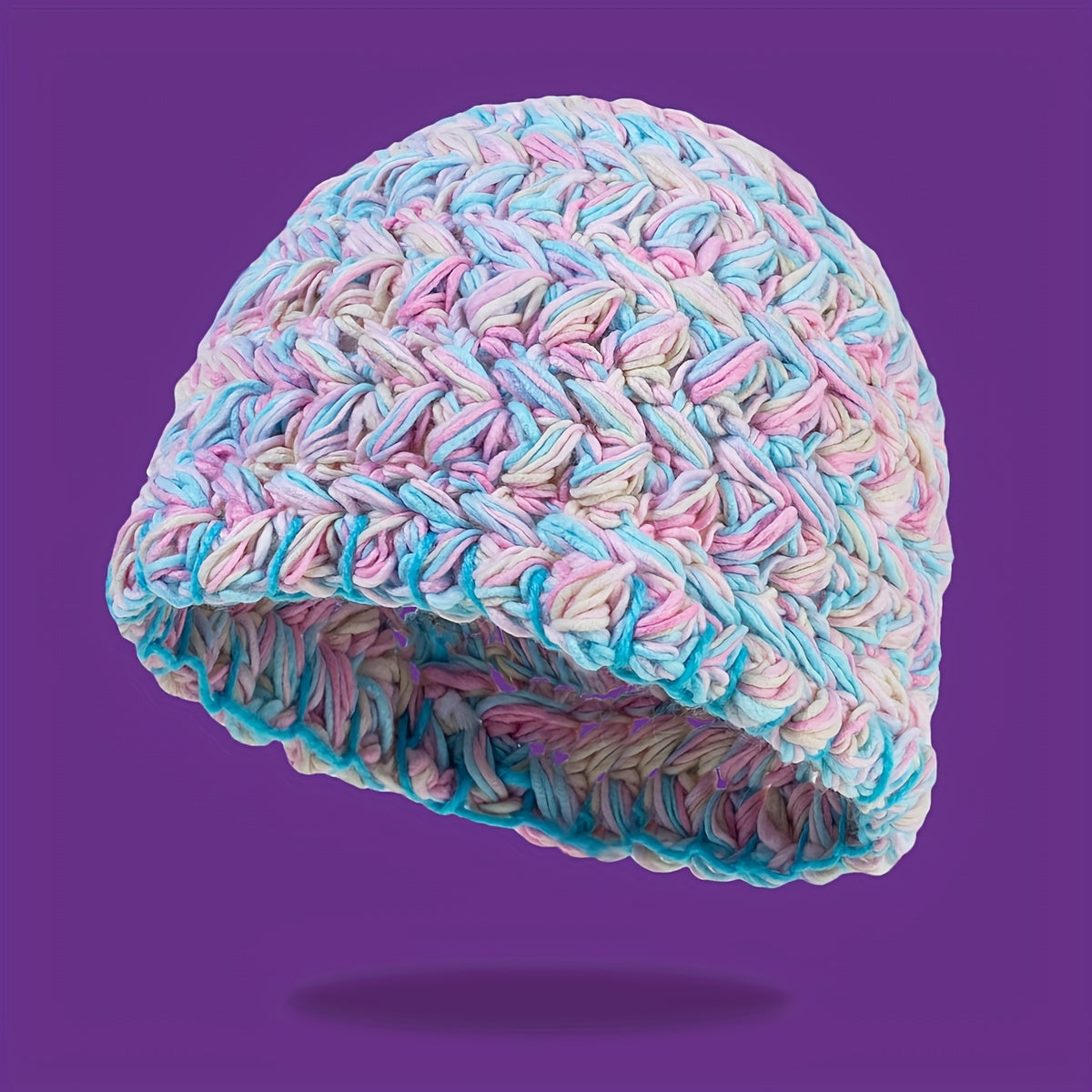 Candy Gradient Knit Hat Casual Beanie Warm Skull Cap Crochet Beanies