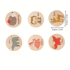 Wooden Vegetable Animal Puzzle for Baby