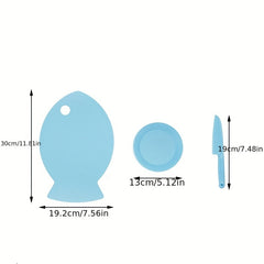Children's Fish Shaped Fruit Serving Board Set
