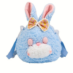Plush Rabbit Crossbody Bag Zipper Messenger Bag Coin Purse