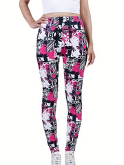 Women's Printed Yoga Pants High Waist Leggings