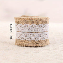 Jute Ribbon Roll Lace Styles Wedding Party Floral Supplies Gift Wrapping 2m