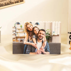 Custom Photo Puzzle Building Blocks Acrylic Memory Decor Gift for Him
