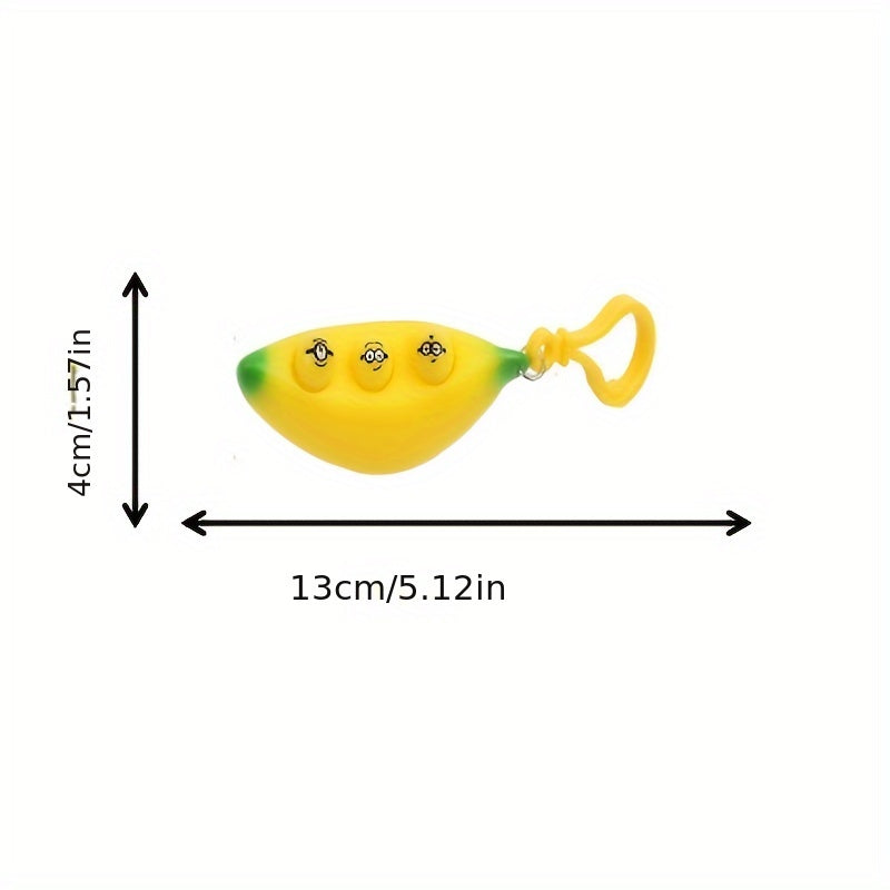 Banana Key Chain Keyring Funny Bag Backpack Pendant