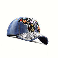 Distressed Butterfly Cowboy Hat Baseball Cap Sun Protection Sun Hat