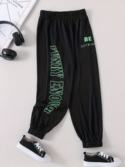 Boy's Funky Graphic Print Jogging Pants for Spring Autumn