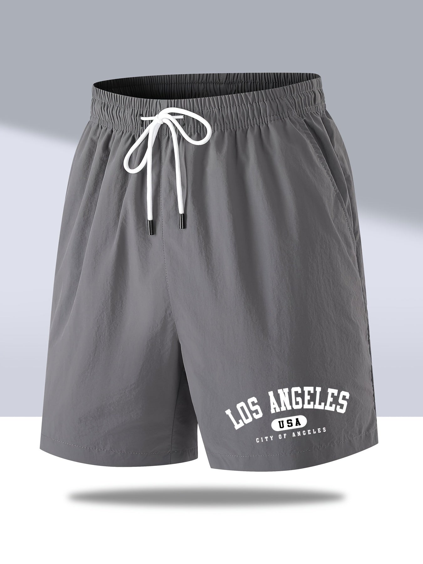 Men's Lightweight Drawstring Shorts Summer Casual Loose Fit Outdoors Clothing