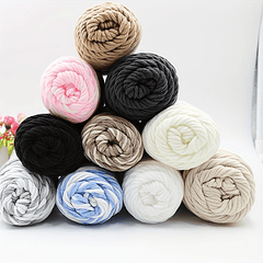 Thick 8-Strand Cotton Thread Ball for Scarf Knitting DIY Medium