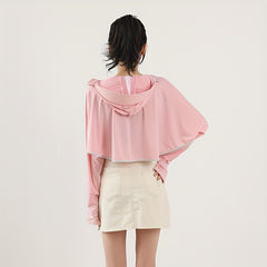 Ponytail Sunsuit Hoodie Outdoor Sunscreen Shawl Hooded Women UV Protection