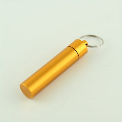 Mini Waterproof Sealed Box Keychain Pendant Outdoor Accessory