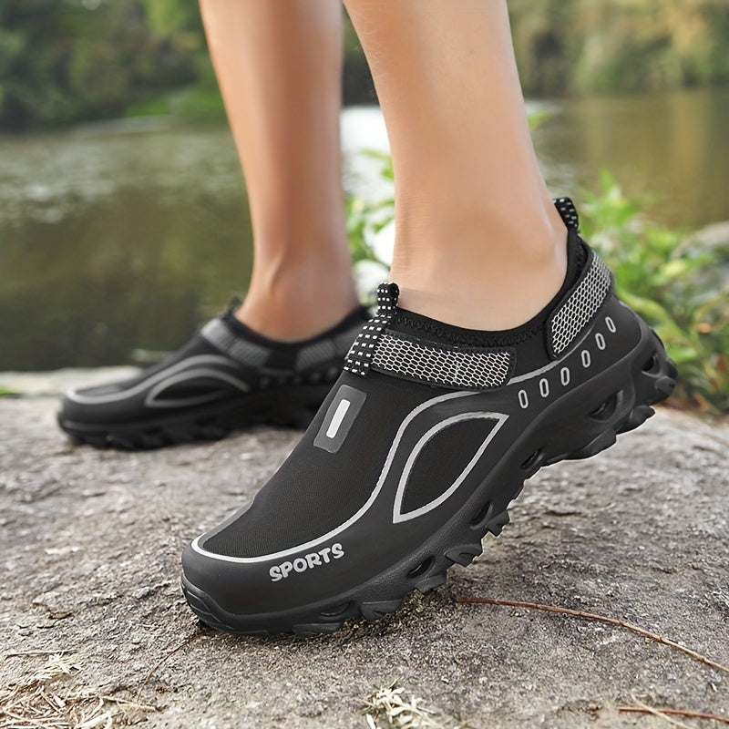 Men's Chunky Water Shoes w/ Hook & Loop Casual Outdoor Walking Shoes