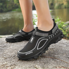 Men's Chunky Water Shoes w/ Hook & Loop Casual Outdoor Walking Shoes