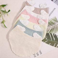 5pcs Baby Bibs Infant Fabric Bibs Triangle Scarf Feeding Burp Cloth