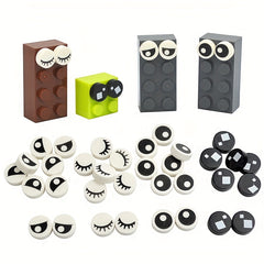 Circular Eyelash Pattern Building Blocks Creative MOC Toys