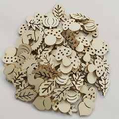 20pcs Wooden Animal Shapes for Crafts Painting Decorating